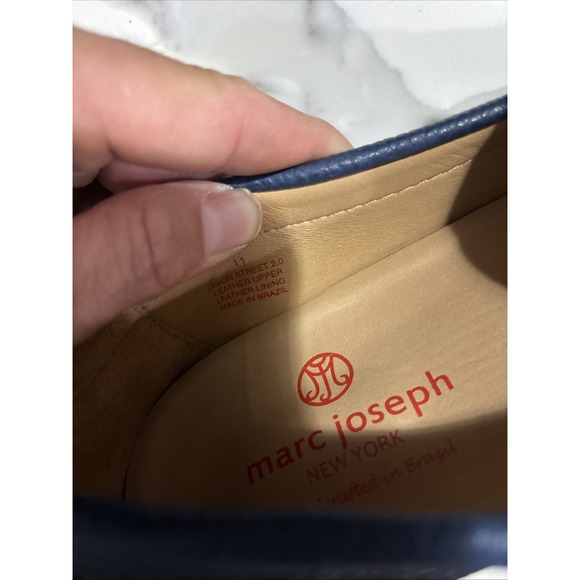 marc joseph mens Unión Street 2.0 shoes loafers Black Blue Size 11 - Picture 6 of 6